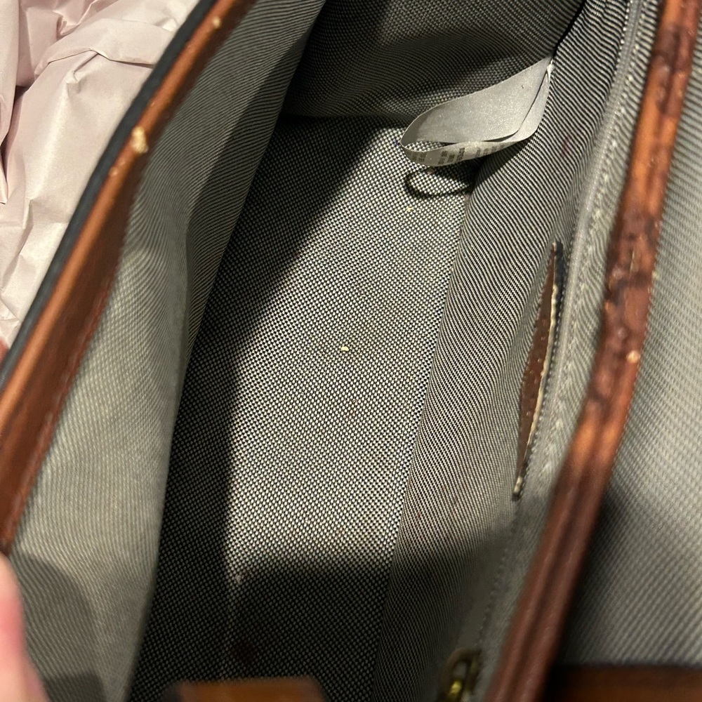 Fossil leather crossbody top handle purse - Picture 9 of 15